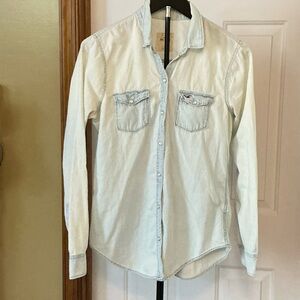 Hollister  Light Blue Button Down Shirt
